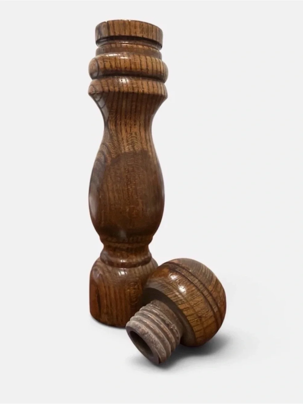 Turned Wood Baluster Post - Brown